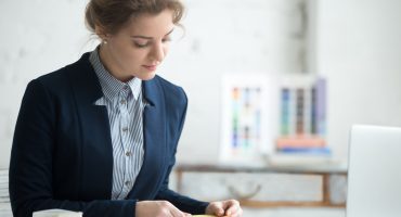 Young female designer